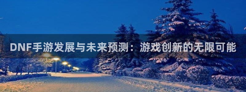 巅峰国际注册：DNF手游发展与未来预测：游戏创新的无限可能