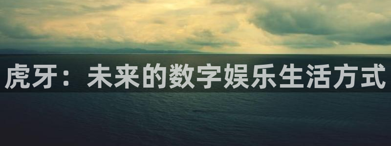 球友体育在线直播：虎牙：未来的数字娱乐生活方式